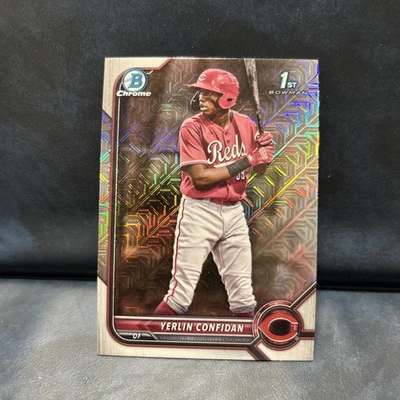 2022 Bowman Chrome - Prospects  Mojo Refractor #BCP-187 Yerlin Confidan (RC) - Image 1 of 2