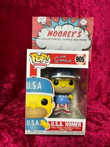 The Simpsons - Homer Simpson U.S.A Pop! Vinyl Figure #905 - Picture 1 of 7