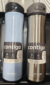 Contigo Ashland Chill 2.0 Edelstahl Thermo Trinkflasche 24oz 2er Pack - Bild 1 von 2