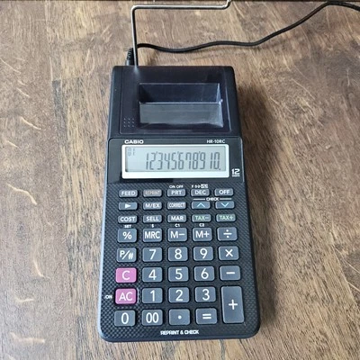 Casio HR-10RC Printing Calculator 12 Digit Portable Handheld - Image 1 of 4
