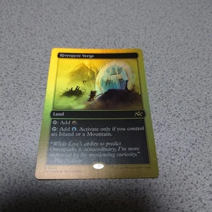 MTG DFT River Pier Borderless First Edition Foil English NM - Picture 1 of 4