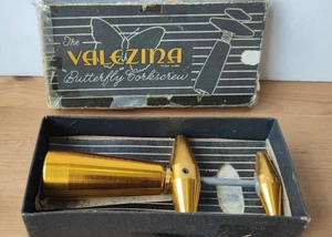 Boxed Valezina Butterfly Korkenzieher - Gold - Vintage - Requisite/Dekor/MCM - Bild 1 von 16