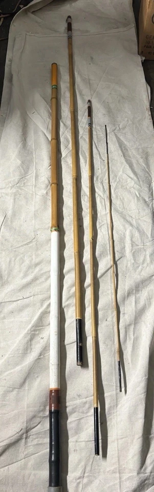 Tenkara/vara de mergulho de bambu com bolsa acima de 19 pés quando montada ótima para um projeto - Imagem 1 de 4