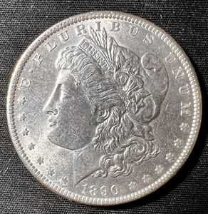Dollaro Argento 1890 Morgan • Possibile VAM-29A Scontro "G" Reverse • Splendido! - Foto 1 di 13