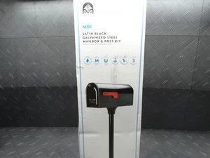 Architectural MB1 Black Medium Steel Post Mount Mailbox 2in. In-Ground Post Kit - Picture 1 of 10