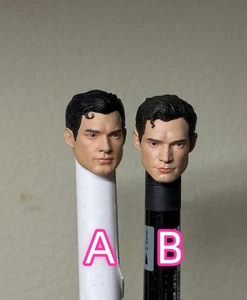 1/12 Painted David Superman Kent Head Carving Fit 6'' Action Figure - Picture 1 of 3