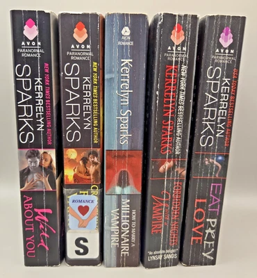 Kerrelyn Sparks (Lot of 5) Paranormal Romance Novels - Love at Stake Series PB Foto 1 de 4