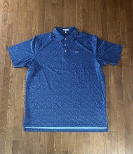 Peter Millar Summer Comfort Wine Country Performance Jersey Golf Polo. Navy XXL - Picture 1 of 7