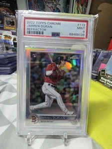 2022 Topps Chrome #113 Jarren Duran Refractor Rookie PSA 9 Red Sox RC - Picture 1 of 2