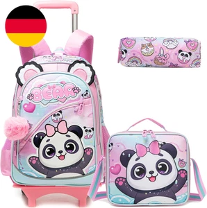 Htgroce Katzen Kinderrucksäcke Schultaschen Trolley, Trolley Rucksack Grundschul - Bild 1 von 12