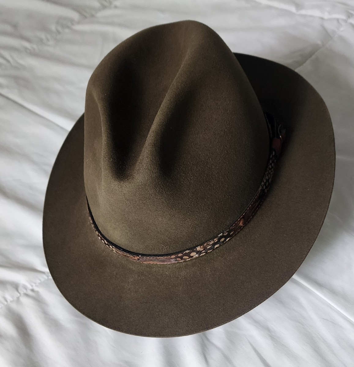 Stetson Fedora/Trilby Vintage Hats for Men 7 1/4 Size for Stetson Fedora/Trilby Vintage Hats for Men 7 1/4 Size for