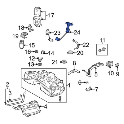 For Lexus LS430 2001-2006 Lexus 8332059125 Fuel Sender & Hanger Assembly - Image 1 of 2