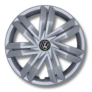 Original VW Polo Zierkappe Chrom/Schwarz/Silber, 14Zoll 2G0601147B YTI - Bild 1 von 2