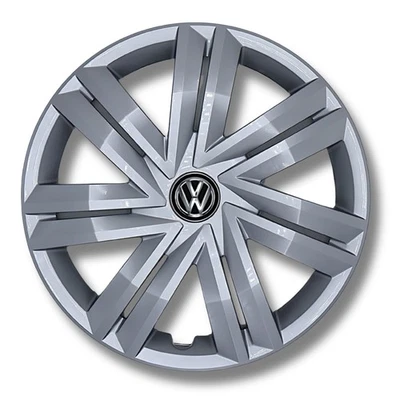 Original VW Polo Zierkappe Chrom/Schwarz/Silber, 14Zoll 2G0601147B YTI - Bild 1 von 2