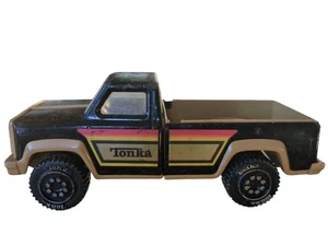 REAL! Vintage Tonka 1970s Pickup Truck Black & Tan  Steel Tonka USA  - Picture 1 of 9