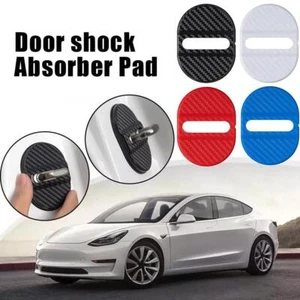 ☮4pcs Carbon Fiber Car Door Lock Protective Cover Anti Accessories Rust V3R9 - Bild 1 von 12