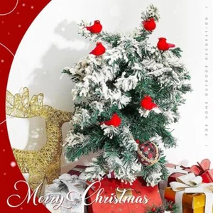 10 Pcs Simulation Red Bird Christmas Tree Decorative Artificial^ Pendant 9C X8B8 - Picture 1 of 12
