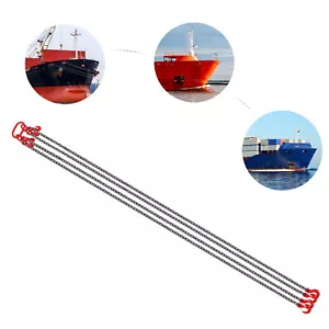 Eslinga de cadena de elevación SWL eslinga de 5 toneladas con 8 ganchos y clip de seguridad 4 patas x 8 mm x 2,5 mts - Imagen 1 de 21