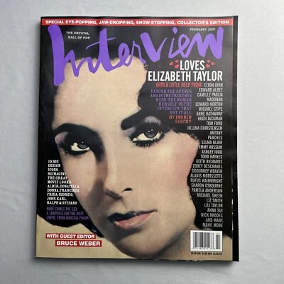 Interview Magazine February 2007 / Elizabeth Taylor Bruce Weber - Image 1 of 4