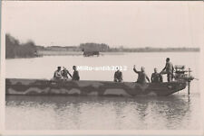 Foto, Wk2, Pionierschiff in Camo mit großen Außenborder (N)50228