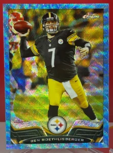 2013 Topps Chrome - Ben Roethlisberger Blue Wave Refractor #52 - Steelers - Picture 1 of 1
