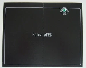 Skoda . Fabia VRS . Skoda Fabia VRS . May 2010 Sales Brochure - Picture 1 of 3