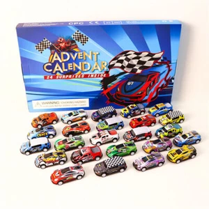 Christmas Advent Calendar 24 Days Countdown Toy Cars Xmas Gifts Kid’s Blind Box - Picture 1 of 6