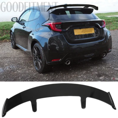 For Toyota Yaris Hatchback 5DR 52'' Rear Trunk Window Spoiler Wing Carbon Fiber - Image 1 of 4