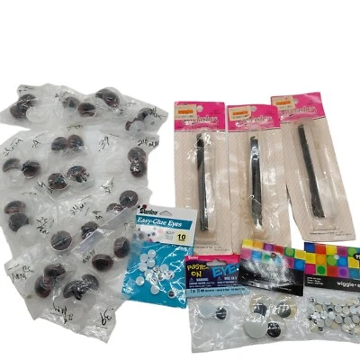 Lote Ojos Muñeca Ojos Marrones, Google Ojos y Pestañas  Foto 1 de 4