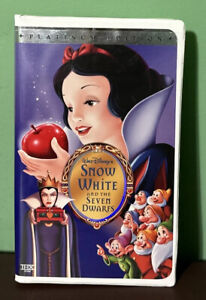 Snow White and the Seven Dwarfs (VHS, 2001, Platinum Edition) Classic Disney