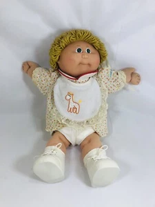 Vintage Coleco Cabbage Patch Kid Light Brown Hair Green Eye 1982 Head Mold #1 - Picture 1 of 12