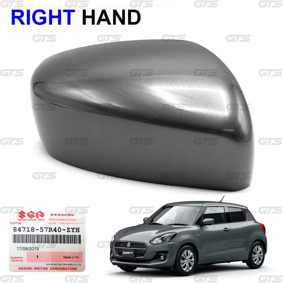 Rh Grey Mirror Wing Cover Fits Suzuki Swift Hatchback GA GL No top 2018 2021 - Image 1 of 4
