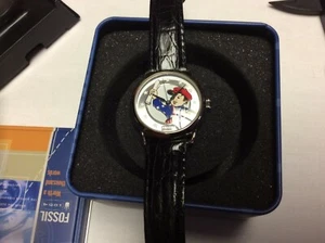 Reloj Paperboy Americano Raro/Único de Fossil, lata original, patriótico - M1960 - Imagen 1 de 9