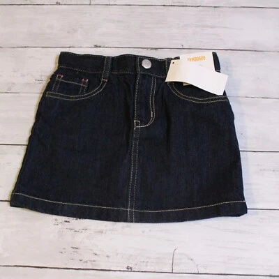 Gymboree Girl's Denim Blue Jean Skirt Skort Size 4 4T Purrfectly Fabulous - Image 1 of 4