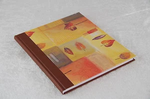 Gästebuch 21 x 24 cm Blancobuch Notizbuch Nature Indian Summer braun - Bild 1 von 5