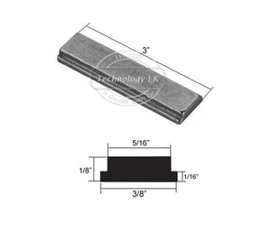 Shower Door Strike Jamb Magnet for Swing Shower Doors - 3" long - Picture 1 of 1