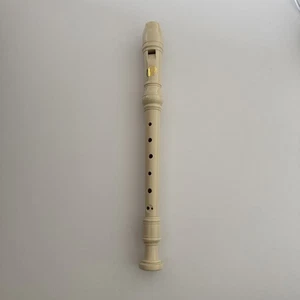 Recorder Beige Plastic Beginner Level Soprano Recorder Flute - Picture 1 of 10