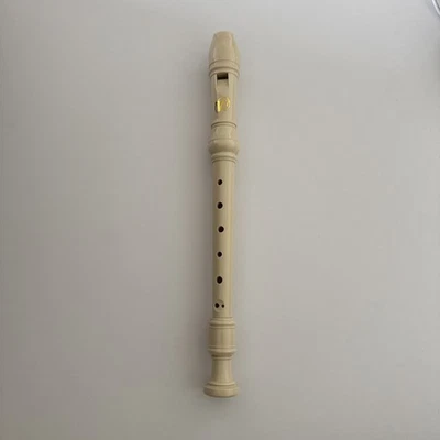 Recorder Beige Plastic Beginner Level Soprano Recorder Flute - Image 1 of 4