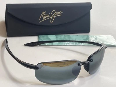 Maui Jim Ho'okipa Polarized Black/Gray Sunglasses 407-02 Hookipa Sport - Image 1 of 4