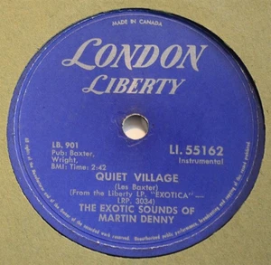 CANADA 78 The Exotic Sounds of Martin Denny London Liberty 55162 Quiet Village - Picture 1 of 3