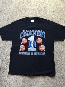TCX Apparel Black NCAA 2010 Champs NC Duke Blue Devils T-Shirt Adult Size L - Picture 1 of 4