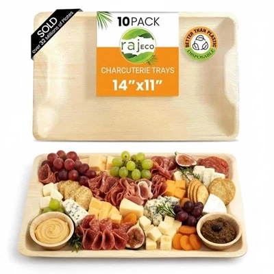 Bandejas y platos desechables para servir hojas de palma Raj | Como bandeja, platos Dispo... Foto 1 de 4