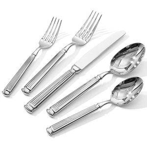 Silverware Set for 8, 18/10 Stainless Steel Flatware Set Cutlery Set with Rom... - Picture 1 of 9