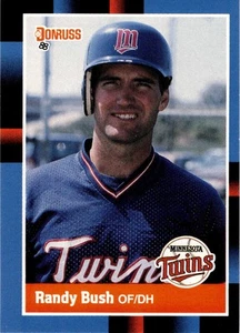 1988 Donruss #272 Randy Bush - Minnesota Twins - Picture 1 of 2