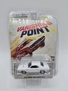 1/64 Greenlight Hollywood Vanishing Point 1970 Dodge Challenger R/T blanco - Imagen 1 de 12
