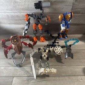 Incomplete Lego Bionicle Figures Parts Pieces 8745 8606 8687 8796
