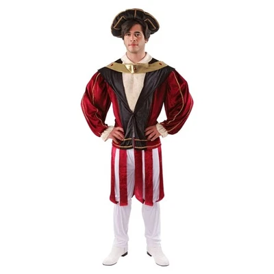 Disfraz estándar del rey Enrique Viii para adulto Foto 1 de 4