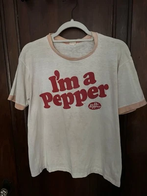 Camisa De Colección Dr Pepper I’m A Pepper Timbre Años 70 80 Envejecida Foto 1 de 4