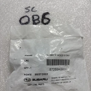 OEM Subaru Impreza Legacy Outback Front Hood Rod Clamp Clip Bracket 57255AG00A - Picture 1 of 4