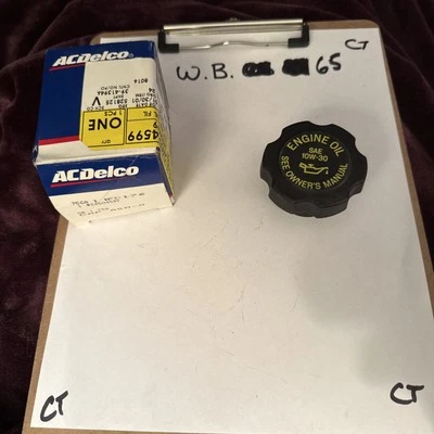 GM ACDelco OEM Engine Oil Filler Cap Camaro Firebird Impala S10 24504599 - Image 1 of 2